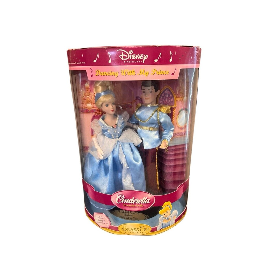 Disney Cinderella & Prince Keepsake Porcelain Doll Dancing with my Prince Read